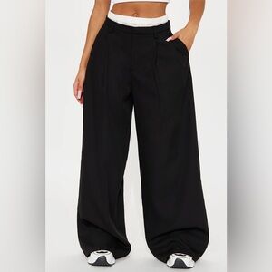 Fashion Nova Black Wide-Leg Pants